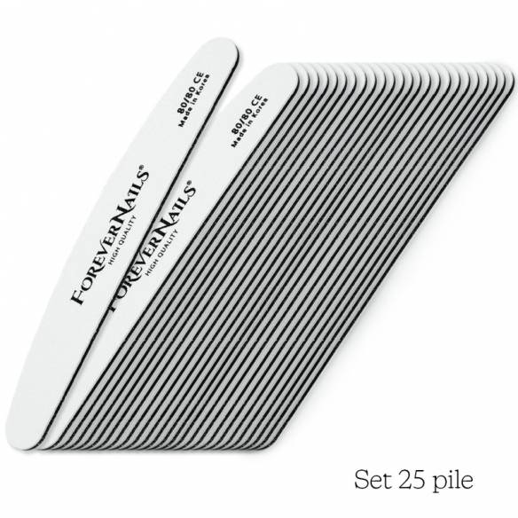 Kit 25 Pile Profesionale semiluna Forevernails 80/80