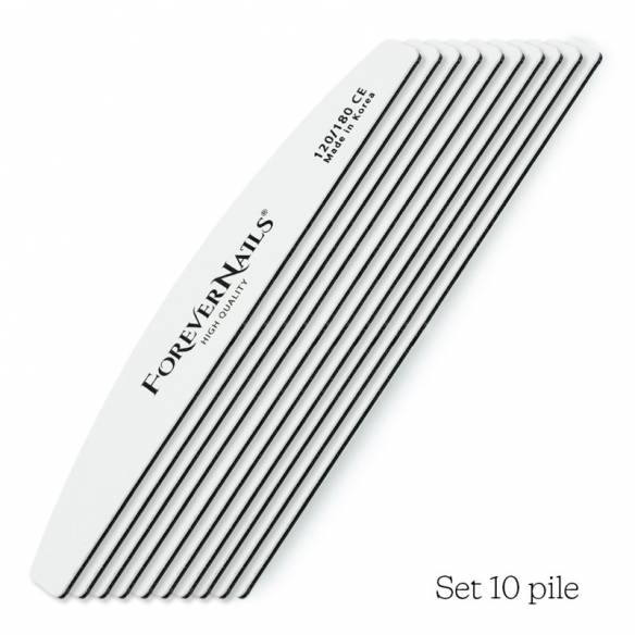 Kit 10 Pile Profesionale semiluna ForeverNails 120/180