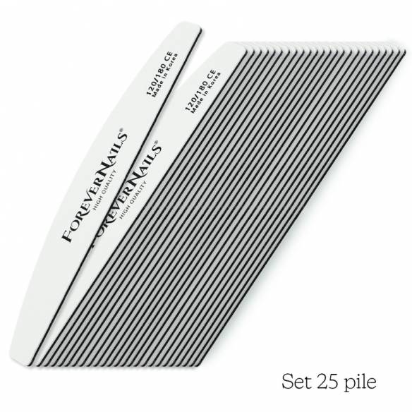 Kit 25 Pile Profesionale semiluna ForeverNails 120/180