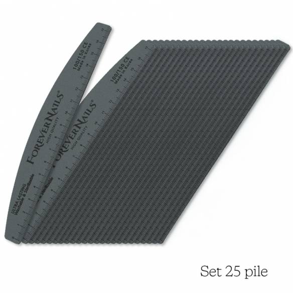Kit 25 Pile lavabile Ultra Lasting ForeverNails 100/150|ForeverLash.ro