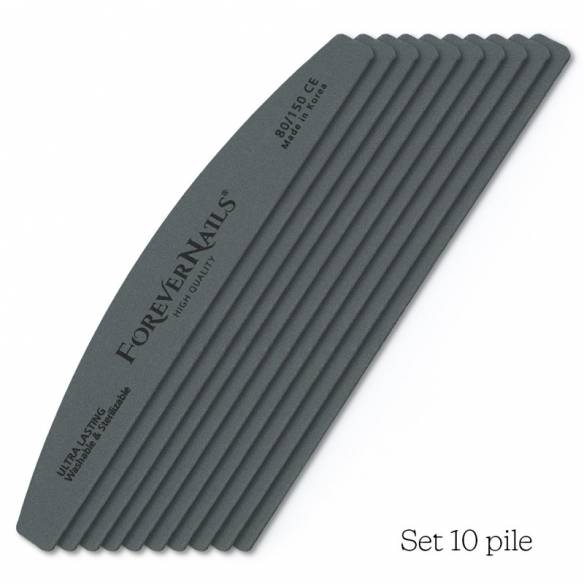 Kit 10 Pile Profesionale lavabila Ultra Lasting ForeverNails 80/150