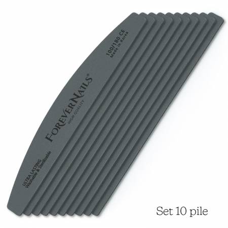 Kit 10 Pile Profesionale lavabile Ultra Lasting ForeverNails 100/180