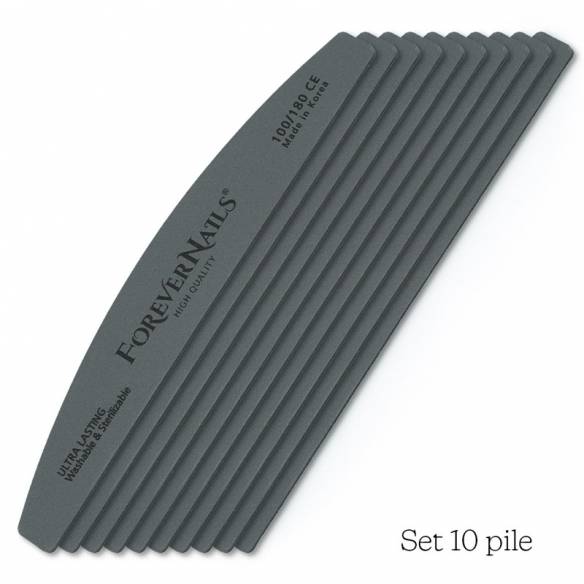 Kit 10 Pile Profesionale lavabile Ultra Lasting ForeverNails 100/180