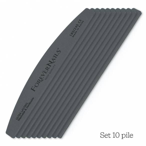 Kit 10 Pile lavabile Ultra Lasting ForeverNails 180/240 | ForeverLash.ro