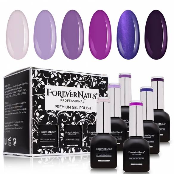 Kit Oja Semipermanenta ForeverNails Hypnotique Purple
