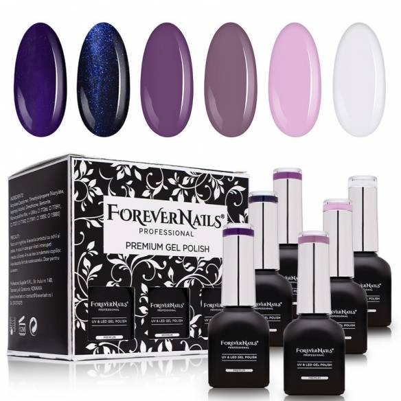 Kit Oja Semipermanenta ForeverNails Royal Lavender