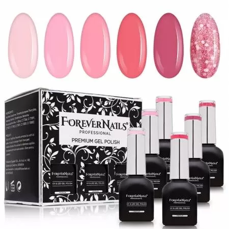 Kit Oja Semipermanenta ForeverNails Celestial Pink