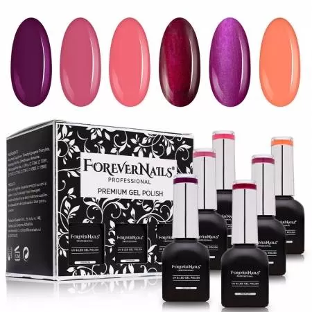 Kit Oja Semipermanenta ForeverNails Charming Passion