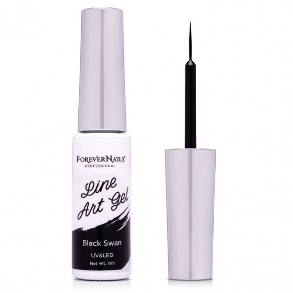 Liner Artistic Oja Semipermanenta ForeverNails Black Swan
