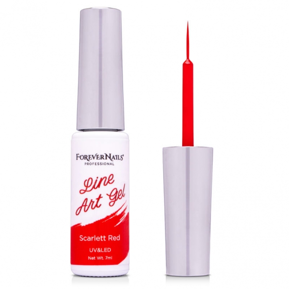 Liner Artistic Oja Semipermanenta ForeverNails Scarlett Red