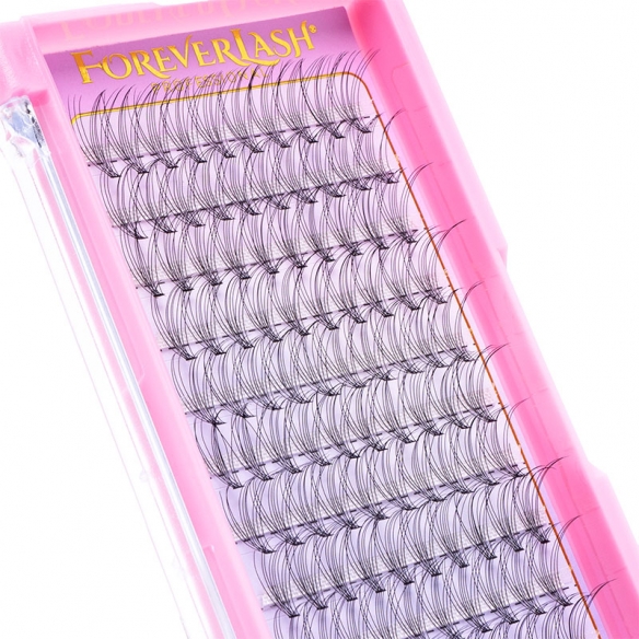 Gene Smocuri Matase ForeverLash 10D curbura D marime 14mm 120 buc