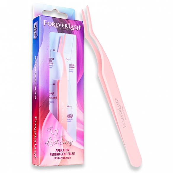 Penseta Profesionala Slim pentru Aplicare Gene False - Precizie Maxima