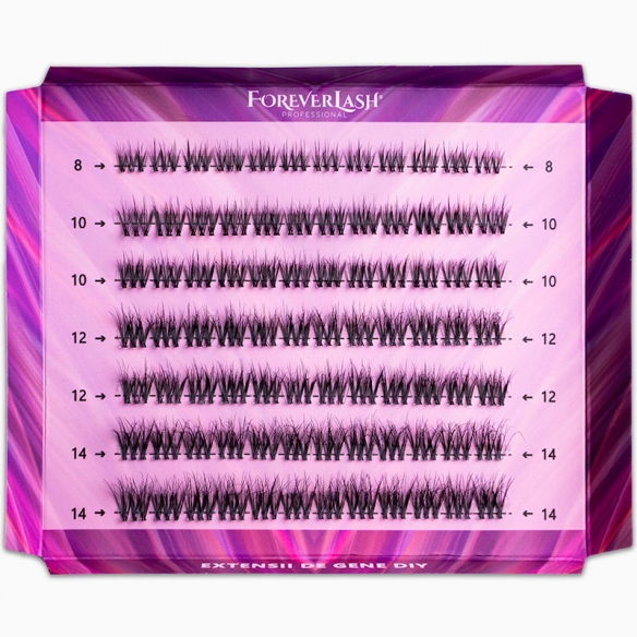 Gene false Smocuri Matase ForeverLash Fluffy Allure 84 buc