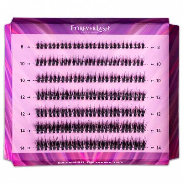 Gene false Smocuri Matase ForeverLash Fluffy Desirable 63 buc