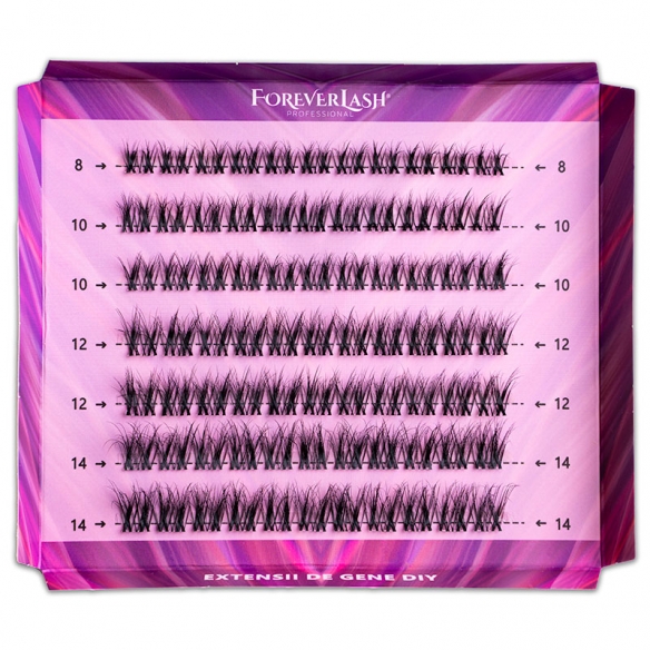 Gene false Smocuri Matase ForeverLash Fluffy Dreamy 77 buc