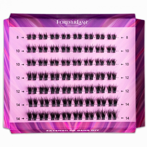 Gene false Smocuri Matase ForeverLash Fluffy Double Trouble 56 buc