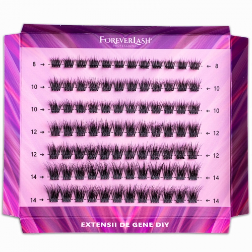 Gene false Smocuri Matase ForeverLash Fluffy Unforgettable 84 buc