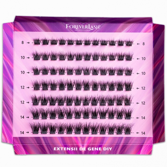 Gene false Smocuri Matase ForeverLash Fluffy Unforgettable 84 buc