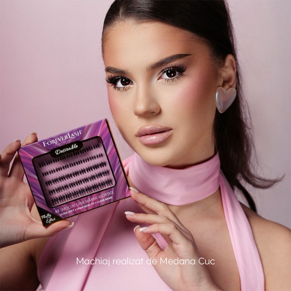 Gene false Smocuri Matase ForeverLash Fluffy Desirable 63 buc