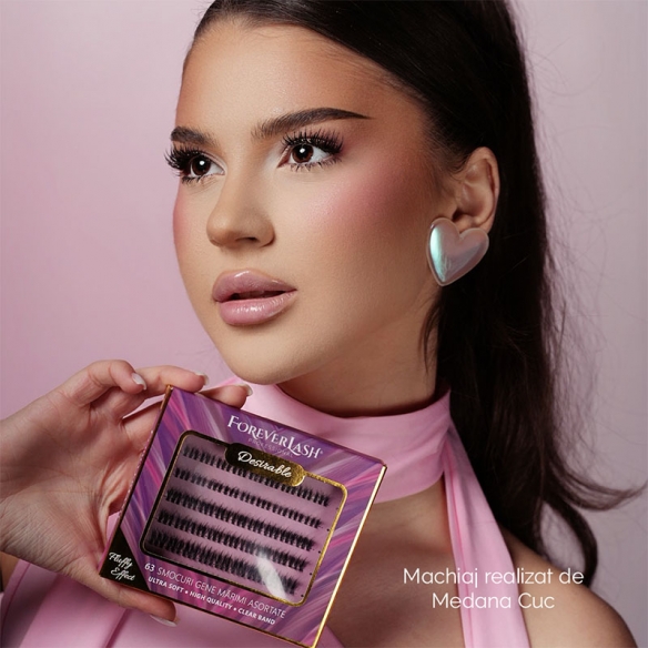 Gene false Smocuri Matase ForeverLash Fluffy Desirable 63 buc