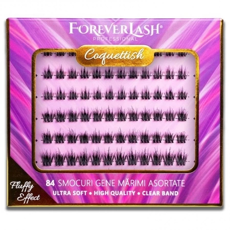 Gene false Smocuri Matase ForeverLash Fluffy Coquettish 84 buc