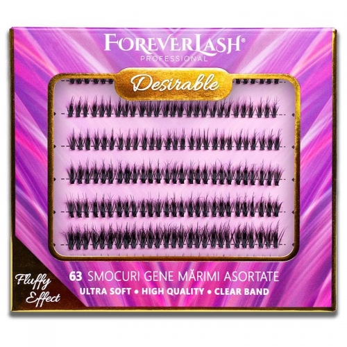 Gene false Smocuri Matase ForeverLash Fluffy Desirable 63 buc
