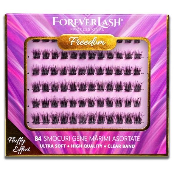 Gene false Smocuri Matase ForeverLash Fluffy Freedom 84 buc