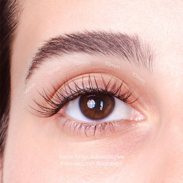 Gene false autoadezive smocuri ForeverLash Radiance cu lipici deja aplicat - look natural