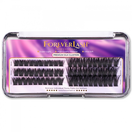Gene Smocuri Matase ForeverLash 80D curbura C Mix 60 buc