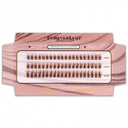Gene smocuri matase maro natural ForeverLash Macchiato – curbura C, efect natural, aplicare underlash sau clasica 2