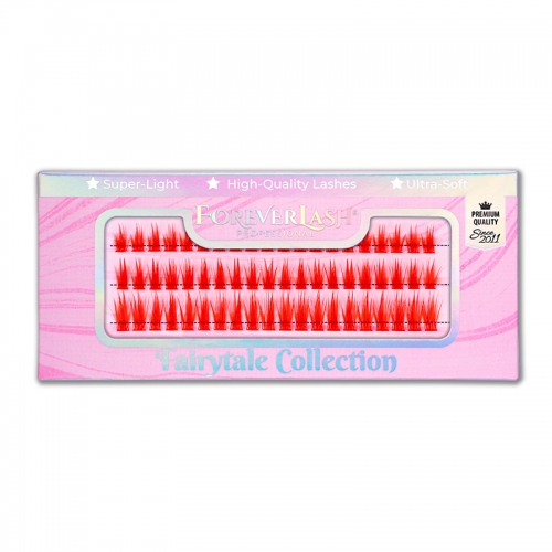 Gene smocuri matase Red ForeverLash Fairytale, curbura C, 60 buc, underlash si clasic