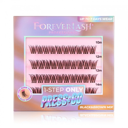 Gene false autoadezive smocuri ForeverLash Coffee Bean cu lipici deja aplicat