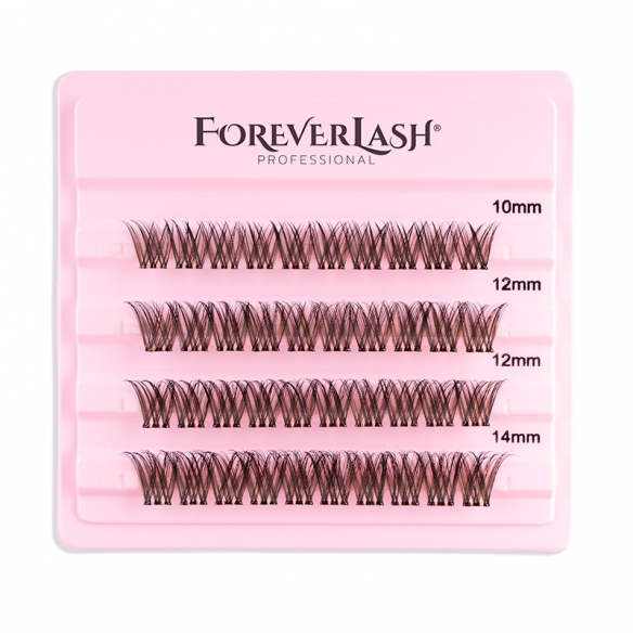 Gene false autoadezive smocuri ForeverLash Coffee Bean cu lipici deja aplicat