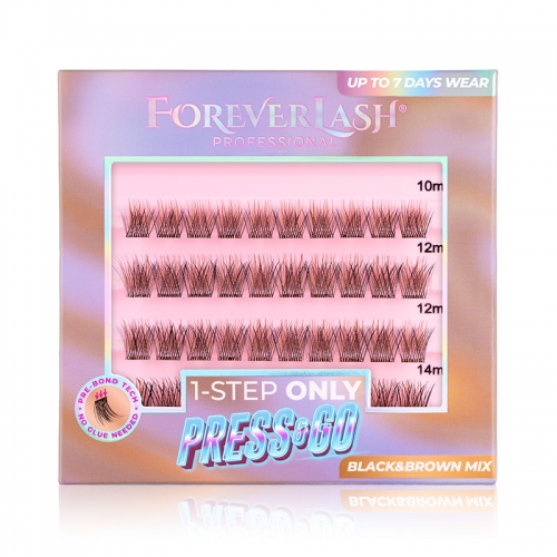 Gene false autoadezive smocuri ForeverLash Mocha Kiss cu lipici deja aplicat