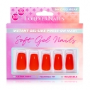 Unghii Press On Soft Gel ForeverNails Red Velvet