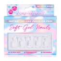 Unghii Press On Soft Gel pentru Pedichiura ForeverNails Saint Tropez forma patrat