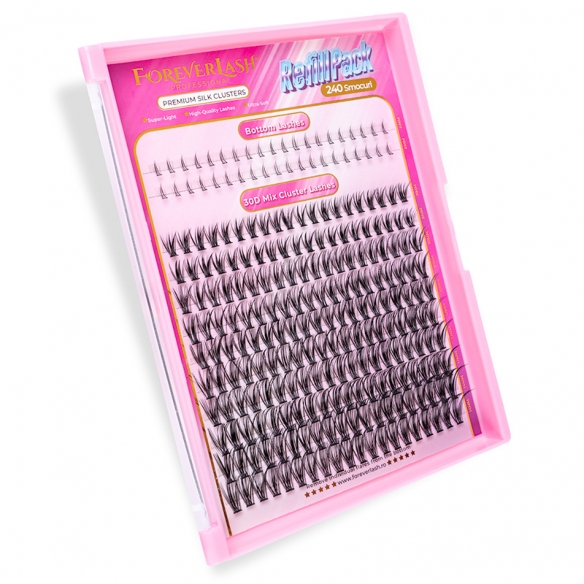 Gene Smocuri Matase ForeverLash 30D curbura C Mix 240 buc