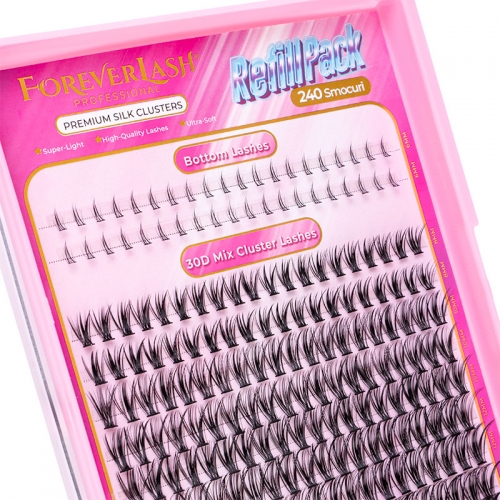 Gene Smocuri Matase ForeverLash 30D curbura C Mix 240 buc