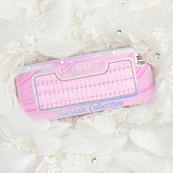 Gene Smocuri Matase ForeverLash Fairytale White Mix 60 buc