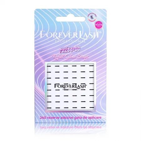 Lipici gene tip banda neagra – 240 Rezerve adezive Press&Go ForeverLash