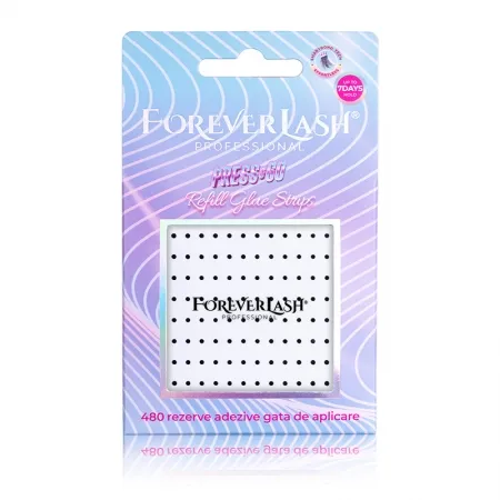Lipici gene tip puncte – 480 Rezerve adezive Press&Go ForeverLash