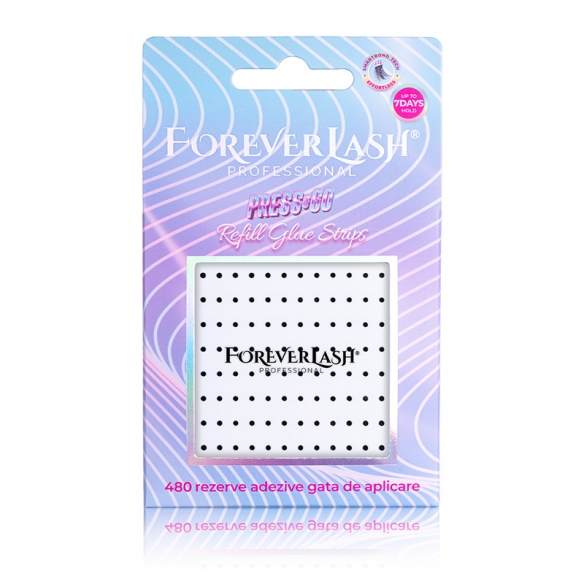 Lipici gene tip puncte – 480 Rezerve adezive Press&Go ForeverLash