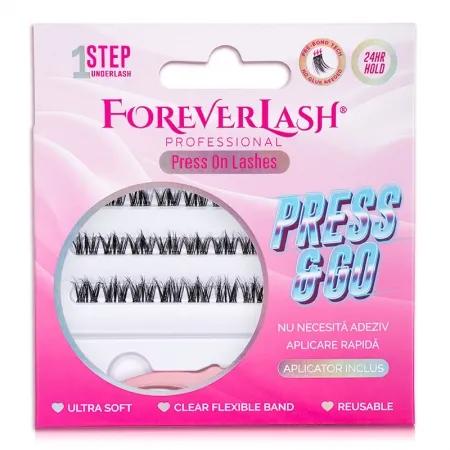 Gene false autoadezive smocuri ForeverLash Moonlight cu lipici deja aplicat