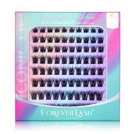Gene false smocuri matase Fluffy 3D ForeverLash Flutter 80 buc