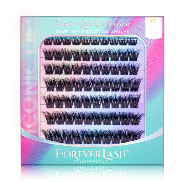Gene false smocuri matase Fluffy 3D ForeverLash Glimmer 80 buc