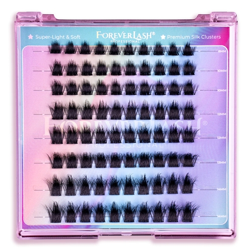 Gene false smocuri matase Fluffy 3D ForeverLash Charm 80 buc