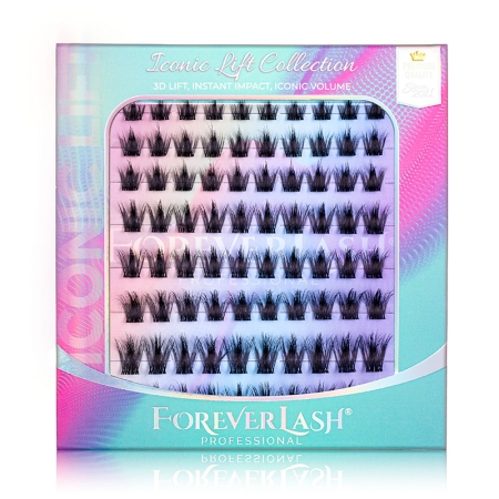 Gene false smocuri matase Fluffy 3D ForeverLash Twilight 80 buc