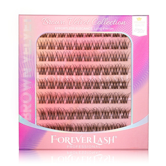 Gene false smocuri matase ForeverLash Caramel Kiss – 80 buc