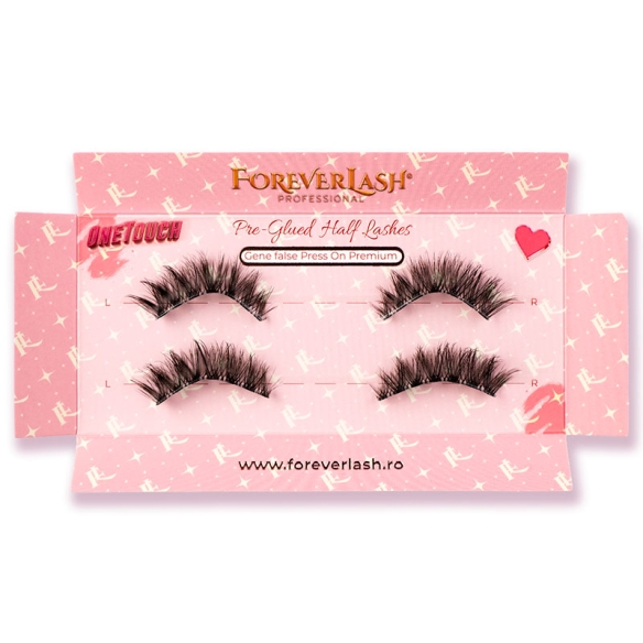 Gene press on half lashes Zora ForeverLash OneTouch, detaliu banda