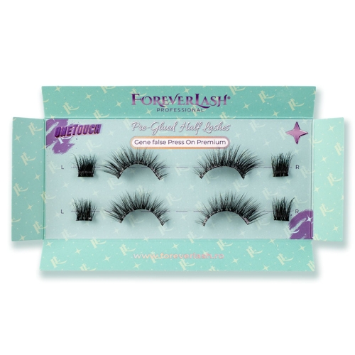 Gene press on half lashes Celene ForeverLash OneTouch, detaliu smoc exterior